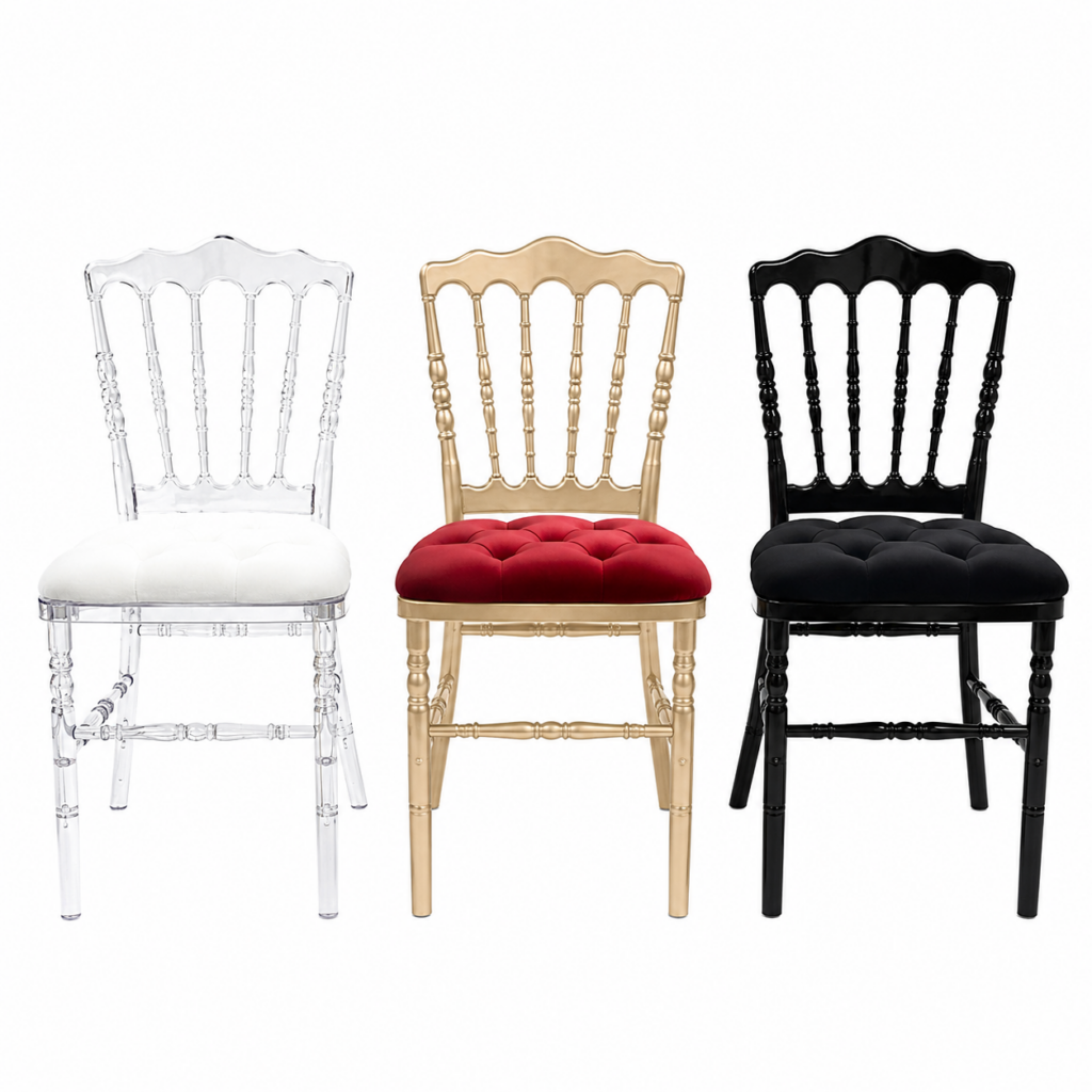 chaises NAPOLÉON 9 variantes mariage cérémonie