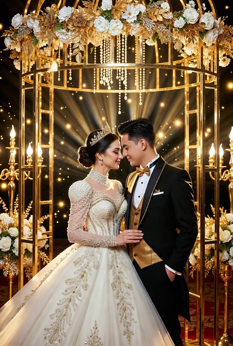 mariage-GOLD-or-blanc-star