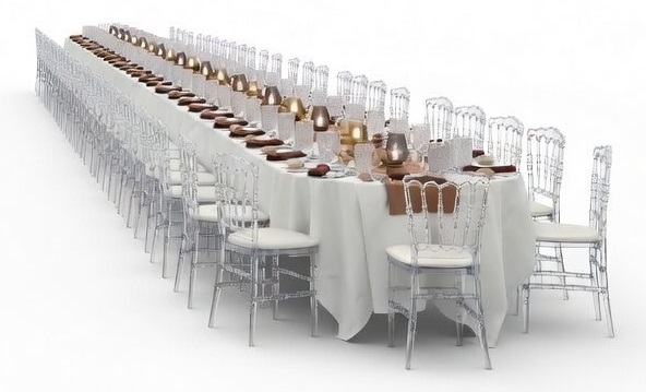 table ovale mariage grande assemblée